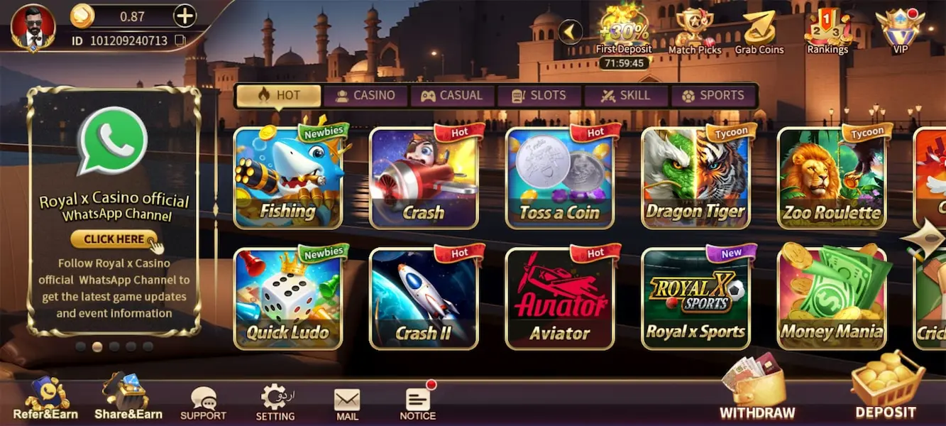 RoyalXCasino Game Apk